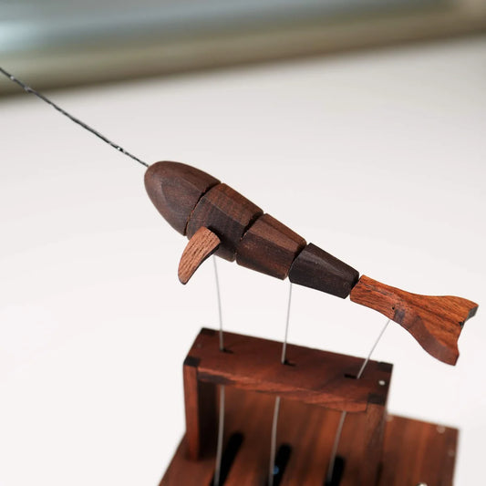 Handcrafted Swing Narwhal Music Box